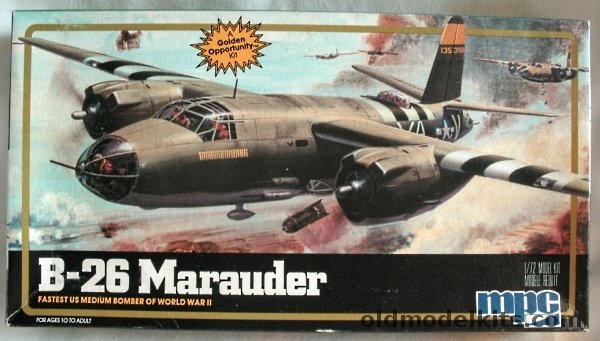 MPC 1/72 Martin B-26 Marauder - Sexy Betsy 9th Air Force (ex-Airfix), 1-4307 plastic model kit